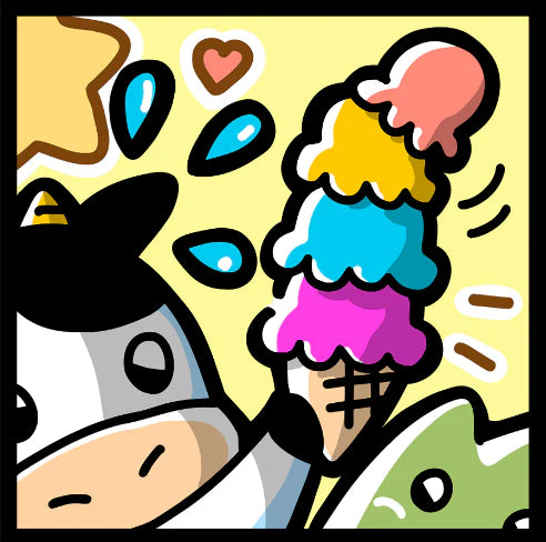 ばむへい:め〜とうし子(アイスver.)"うし子"【難易度:2】【EXP:20 GOLD:20】