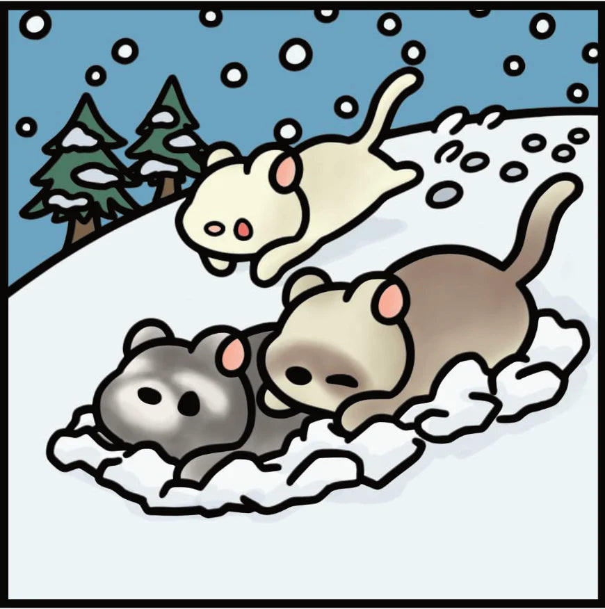 まめままの部屋:雪だわ〜い【難易度:2】【EXP:40 GOLD:40】