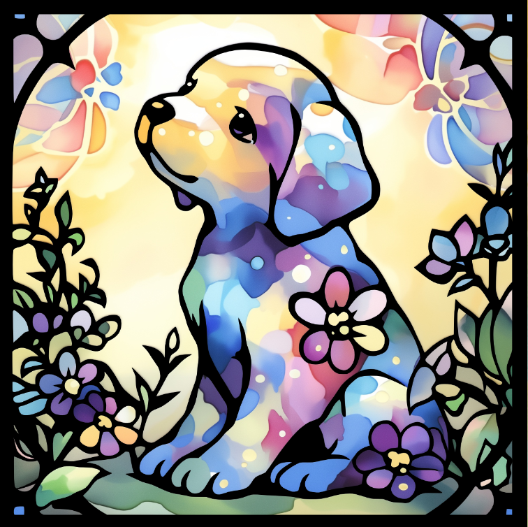 PAINT DOGS ペイントドッグス『ラブラドールレトリバー(幼犬)』【難易度:3】【EXP:40 GOLD:40】