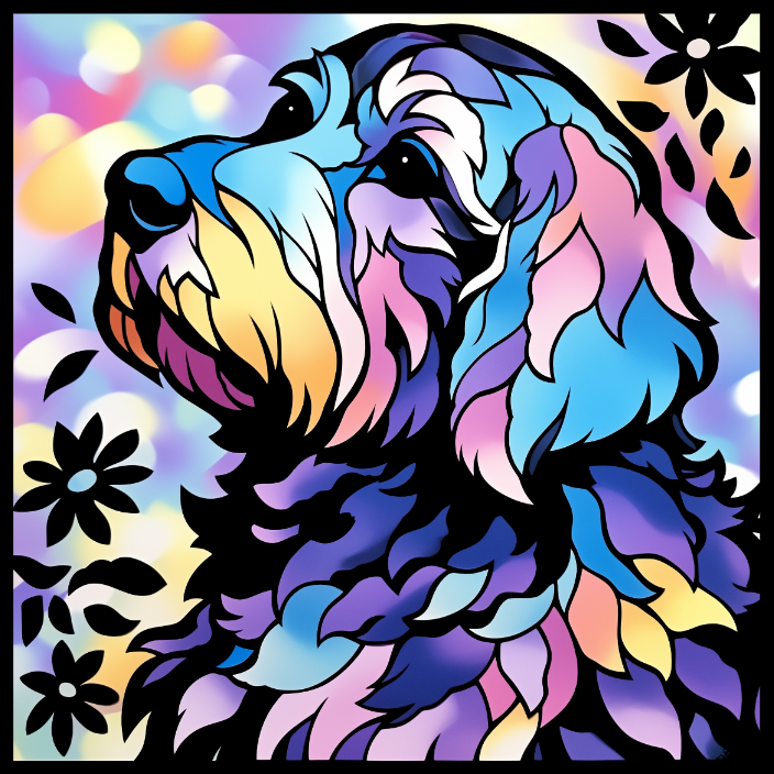 PAINT DOGS ペイントドッグス『ミニチュアシュナウザー』【難易度:3】【EXP:40 GOLD:40】