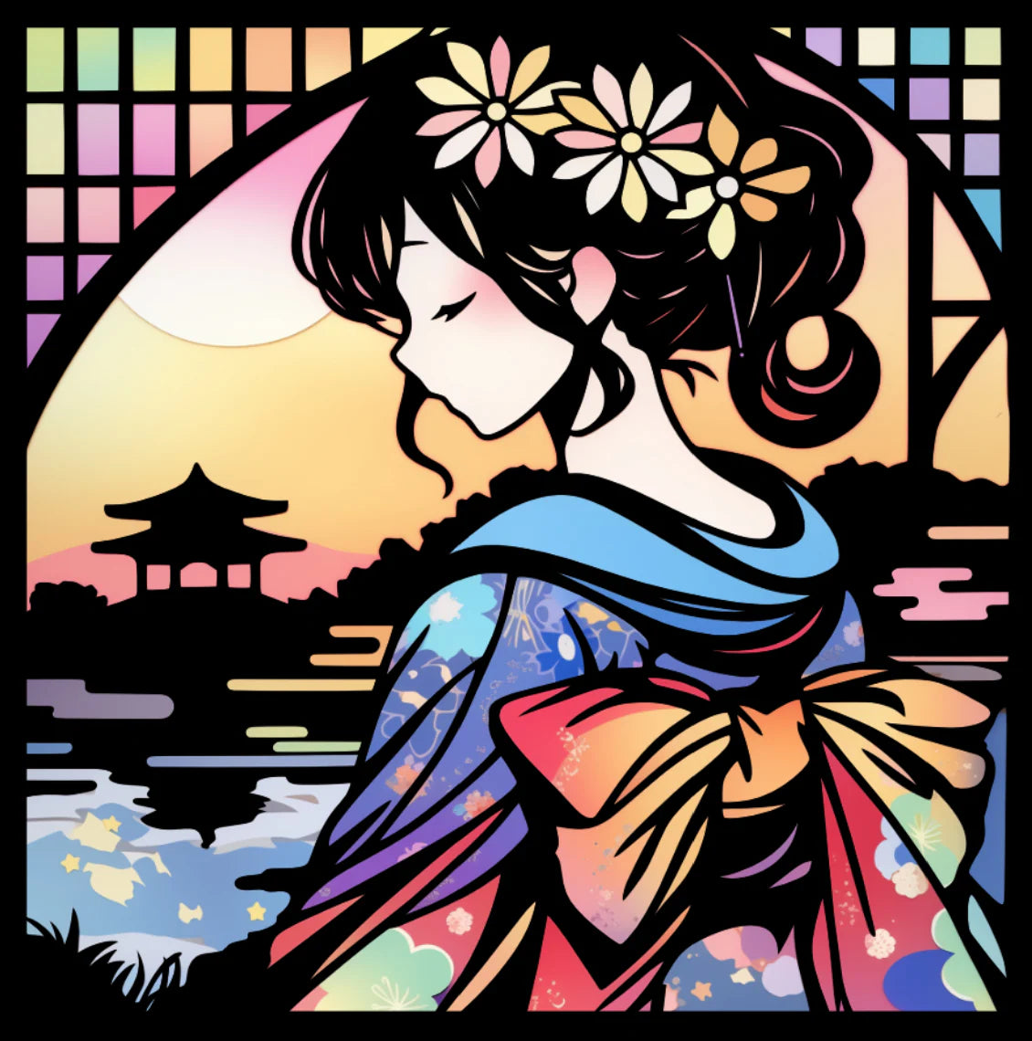 装花譚（そうかたん）『川辺に残る夕茜（ゆうあかね）』【難易度：4】【EXP:20 GOLD:20】