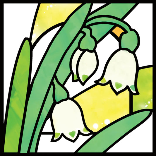 Stained Glass Window "スノーフレーク" 【難易度：2】【EXP:20 GOLD:20】