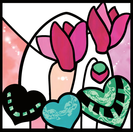 Stained Glass Window "シクラメン" 【難易度：2】【EXP:20 GOLD:20】