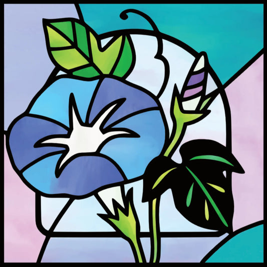 Stained Glass Window "あさがお" 【難易度：2】【EXP:20 GOLD:20】