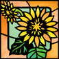Stained Glass Window "ひまわり" 【難易度：2】【EXP:20 GOLD:20】