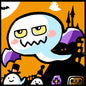 ばむへい：Happy Halloweenおばけコウモリ【難易度：3】【EXP:20 GOLD:20】