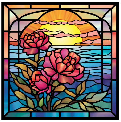 Stained Glass Window "Elegant Sunset"【難易度：3】【EXP:40 GOLD:40】